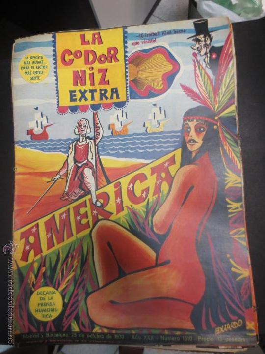 Coleccionismo de Revistas y Peri&oacute;dicos: REVISTA LA CODORNIZ N&ordm; 1510 25 OCTUBRE 1970
