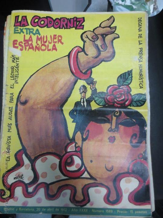 Coleccionismo de Revistas y Peri&oacute;dicos: REVISTA LA CODORNIZ N&ordm; 1589 30 DE ABRIL 1972