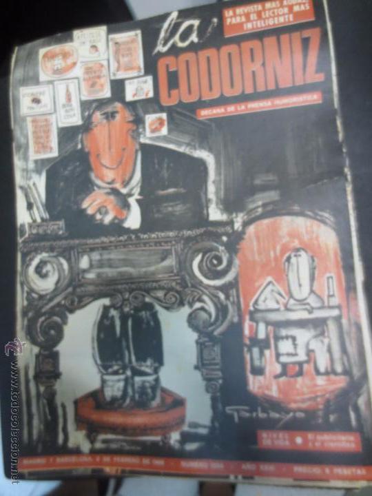 Coleccionismo de Revistas y Peri&oacute;dicos: REVISTA LA CODORNIZ   N&ordm; 1264  6 DE FEBRERO DE 1966 A&Ntilde;O XXVI