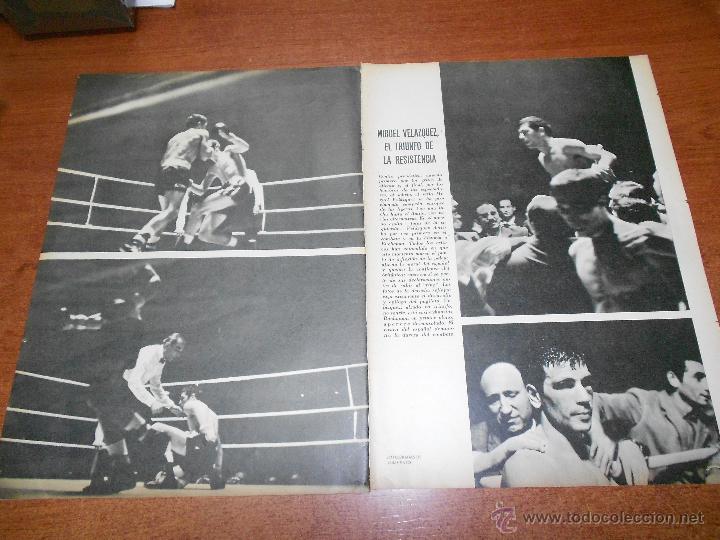 Coleccionismo de Revistas y Peri&oacute;dicos: RECORTE DE PRENSA 1970: BOXEO, MIGUEL VELAZQUEZ, EL TRIUNFO DE LA RESISTENCIA