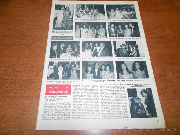 Collection Magazines and Newspapers: RECORTE DE PRENSA 1971: PUESTA DE LARGO MARIA CRISTINA BERTRAN MARQUEZ Y RECEPCI&Oacute;N INFANTE LUIS DE