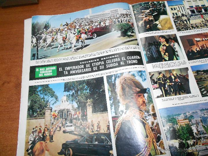 Collezionismo di Riviste e Giornali: RECORTE DE PRENSA 1971: EL M&Aacute;S ANTIGUO SOBERANO DEL MUNDO, HAILE SELASSIE, 40 ANIVERSARIO TRONO