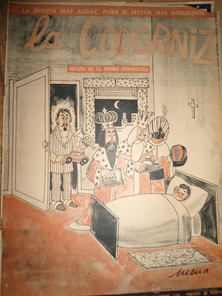 Coleccionismo de Revistas y Peri&oacute;dicos: ANTIGUA REVISTA LA CODORNIZ - NAVIDAD