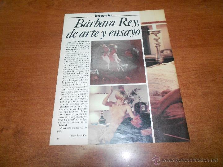 Coleccionismo de revistas y peri&oacute;dicos: RECORTE DE PRENSA 1979: BARBARA REY, DE ARTE Y ENSAYO
