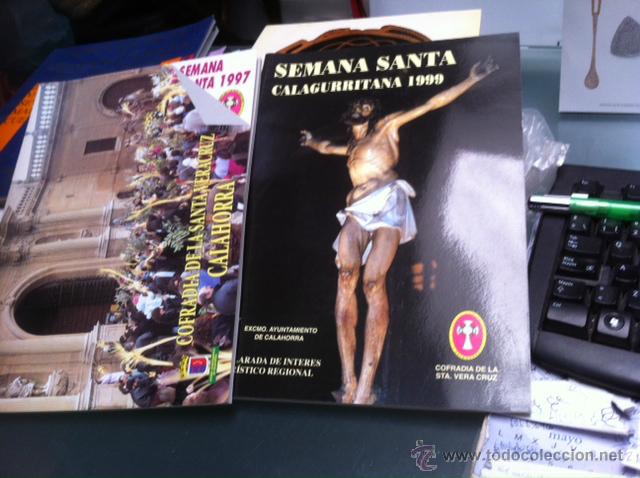 Coleccionismo de Revistas y Peri&oacute;dicos: SEMANA SANTA LOGRO&Ntilde;O CALAHORRA CONJUNTO 2 REVISTAS  1997-1999