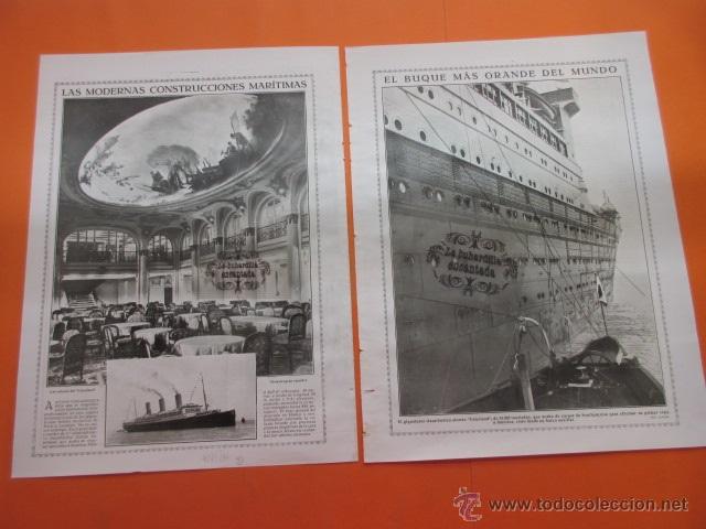 Collection Magazines and Newspapers: ARTICULO 1914 - VATERLAND EL BUQUE MAS GRANDE DEL MUNDO - 2 PAG