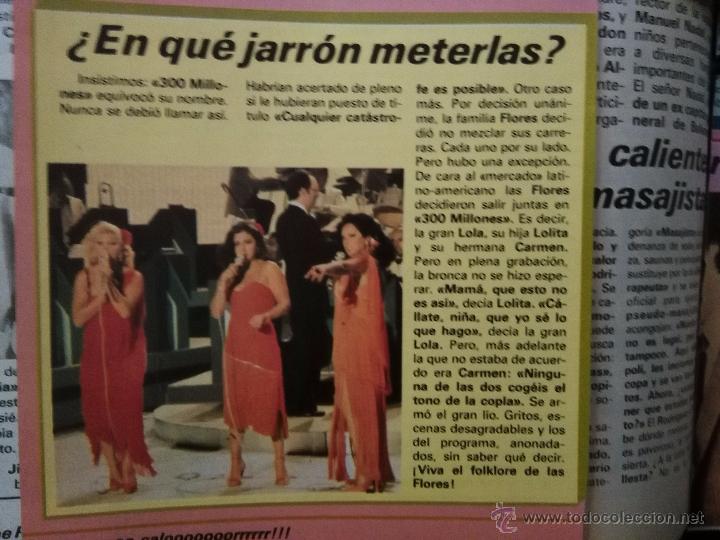 Coleccionismo de revistas y peri&oacute;dicos: RECORTES lola lolita flores