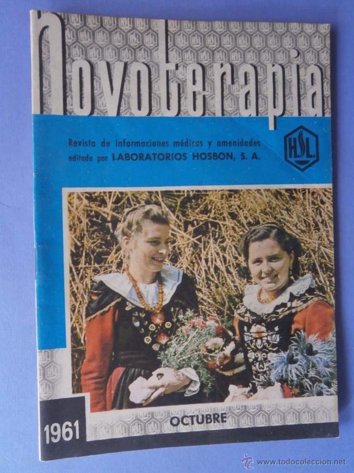 Coleccionismo de revistas y peri&oacute;dicos: REVISTA NOVOTERAPIA INFORMACIONES MEDICAS LABORATORIOS HOSBON OCTUBRE 1961