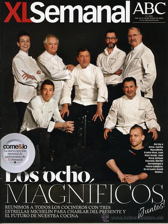 Collezionismo di Riviste e Giornali: REVISTA XL SEMANAL NICOLE KIDMAN. LOS GRANDES COCINEROS ESPA&Ntilde;OLES