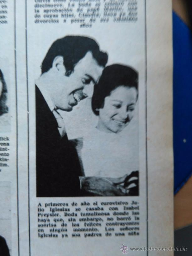 Coleccionismo de Revistas y Peri&oacute;dicos: recorte julio iglesias isabel preysler