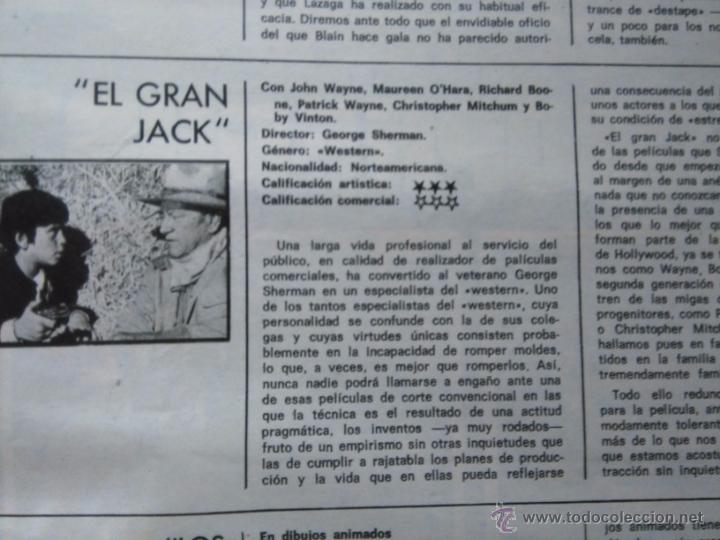 Coleccionismo de revistas y peri&oacute;dicos: recorte john wayne - Foto 1