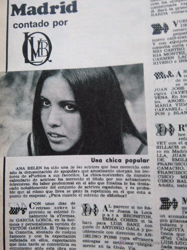 Coleccionismo de Revistas y Peri&oacute;dicos: recorte ANA BELEN
