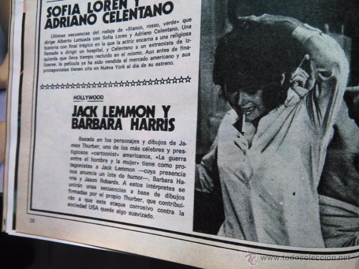 Collectionnisme de Revues et Journaux: recorte JACK LEMMON BARBARA HARRIS