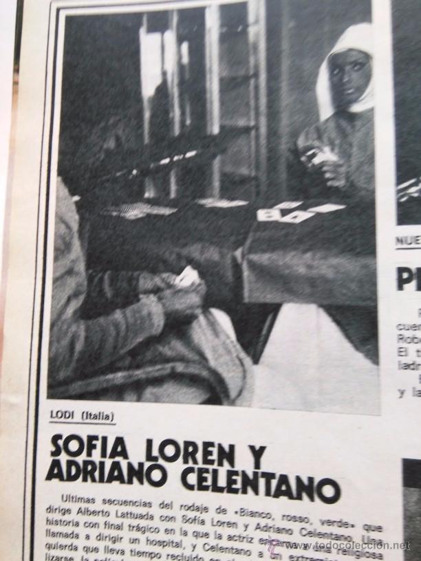Coleccionismo de Revistas y Peri&oacute;dicos: recorte sofia sophia loren