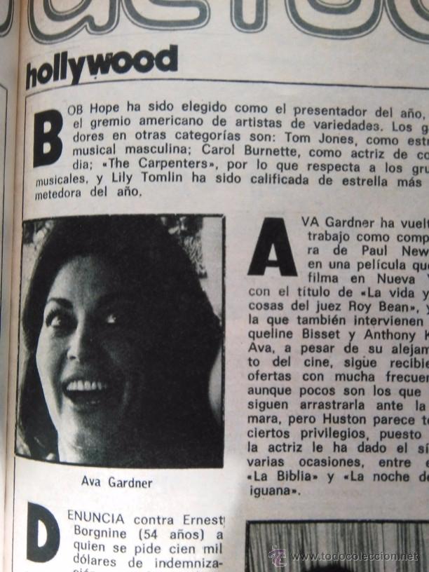 Coleccionismo de Revistas y Peri&oacute;dicos: recorte AVA GARDNER GADNER