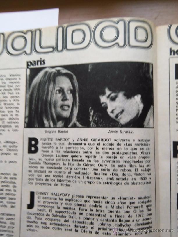 Coleccionismo de Revistas y Peri&oacute;dicos: RECORTE brigitte bardot   ANNIE GIRARDOT