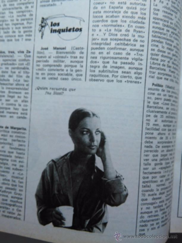 Coleccionismo de Revistas y Peri&oacute;dicos: RECORTE ROMY SCHNEIDER ROMI