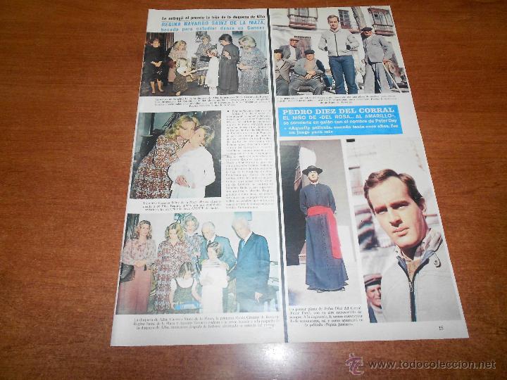 Collection Magazines and Newspapers: RECORTE DE PRENSA 1975: REGINA NAVARRO SAINZ DE LA MAZA, PEDRO DIEZ DEL CORRAL