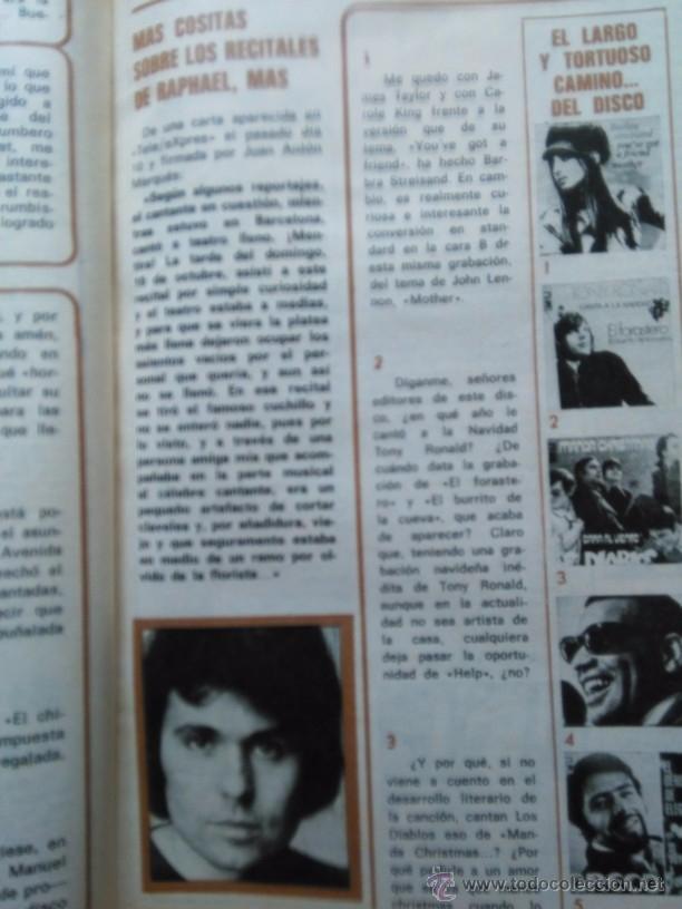 Coleccionismo de revistas y peri&oacute;dicos: recorte RAPHAEL - Foto 1