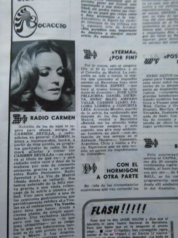 Coleccionismo de Revistas y Peri&oacute;dicos: recorte carmen sevilla