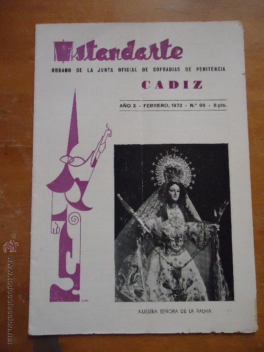 Coleccionismo de Revistas y Peri&oacute;dicos: SEMANA SANTA CADIZ , ANTIGUA REVISTA ESTANDARTE 1972 N 99