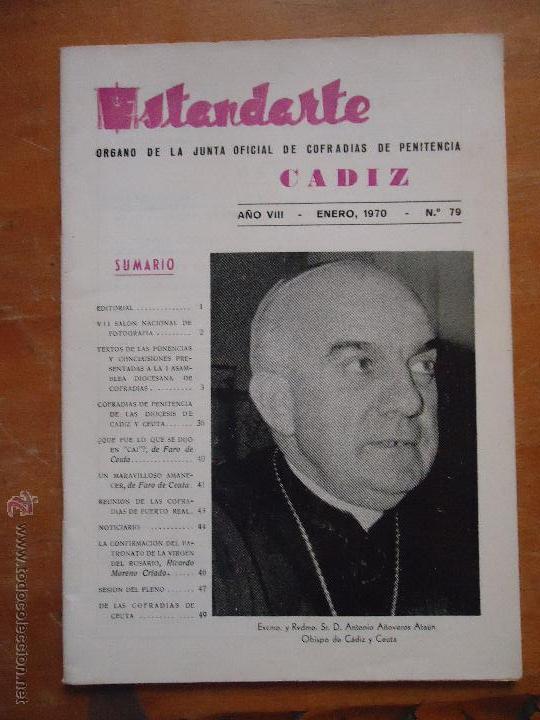 Coleccionismo de Revistas y Peri&oacute;dicos: SEMANA SANTA CADIZ , ANTIGUA REVISTA ESTANDARTE 1970 N 79