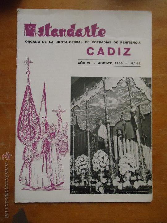 Coleccionismo de Revistas y Peri&oacute;dicos: SEMANA SANTA CADIZ , ANTIGUA REVISTA ESTANDARTE 1968 N 62