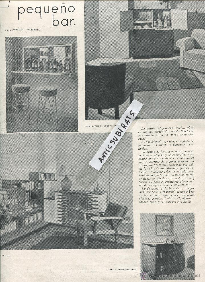 Coleccionismo de Revistas y Peri&oacute;dicos: REVISTA A&Ntilde;O 1935 BAR DECORACION ARTE DECO MODERAGE NEW YORK DUCAN MILLER LONDRES RUDENAUER STUTTGART