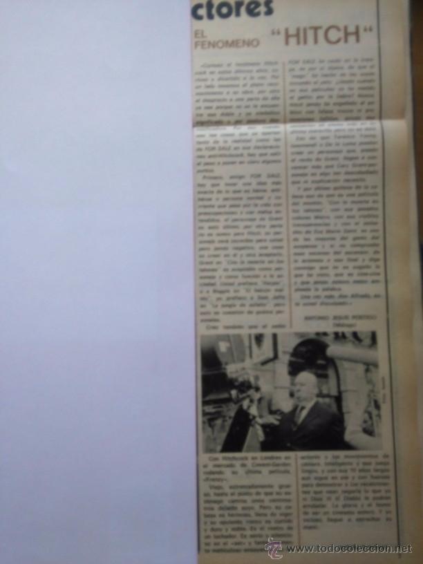 Coleccionismo de Revistas y Peri&oacute;dicos: RECORTE ALFRED HITCHCOCK
