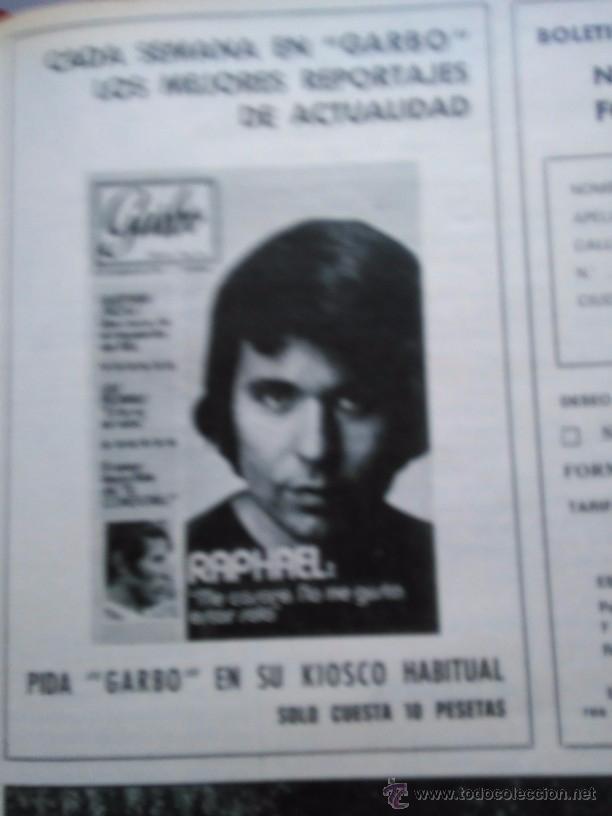 Coleccionismo de revistas y peri&oacute;dicos: recorte RAPHAEL - Foto 1