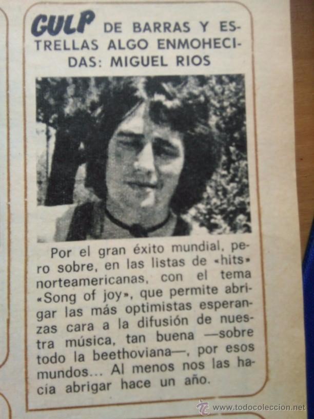 Coleccionismo de Revistas y Peri&oacute;dicos: recorte miguel rios