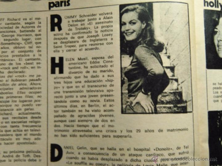 Coleccionismo de Revistas y Peri&oacute;dicos: RECORTE ROMY SCHNEIDER ROMI
