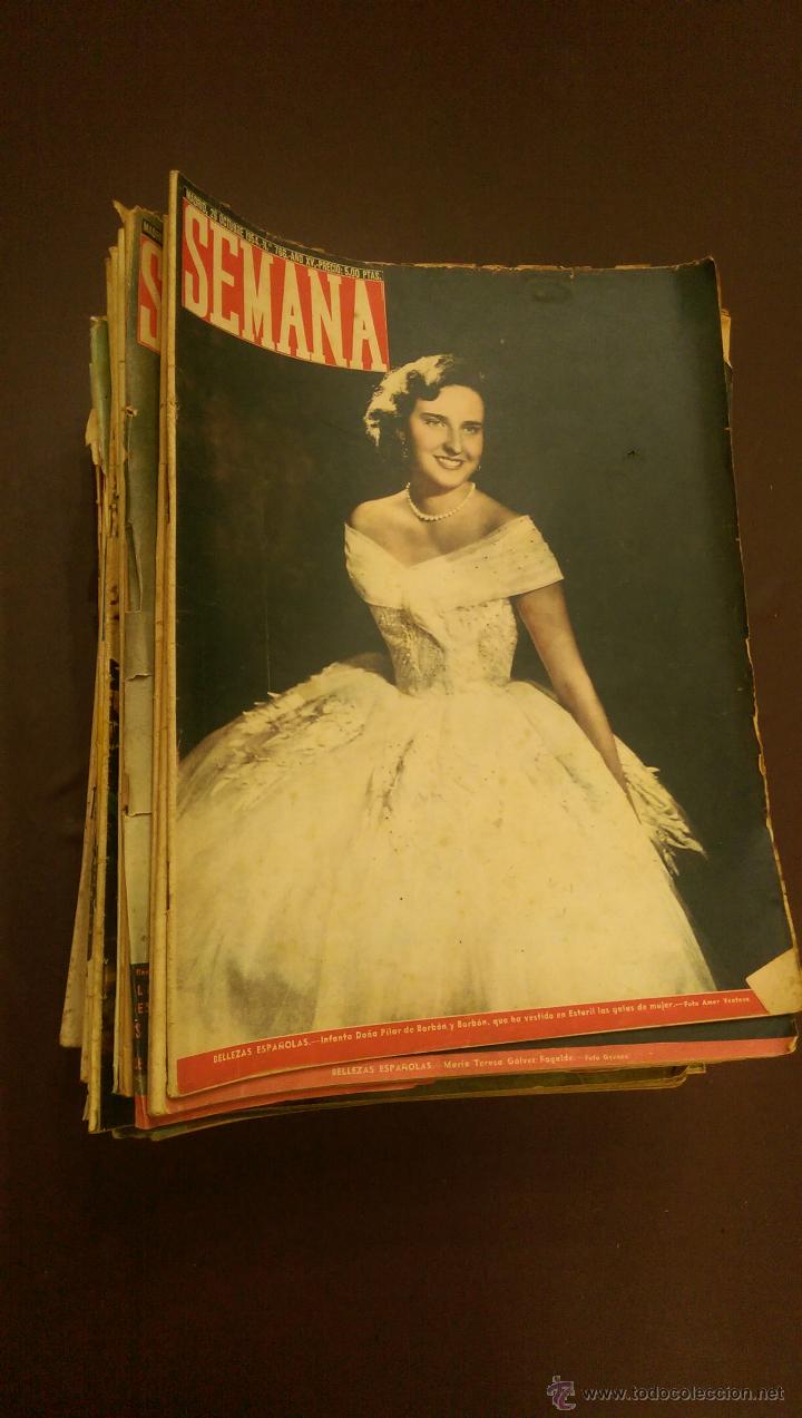 Coleccionismo de Revistas y Peri&oacute;dicos: Lote de 45 revistas de Semana (1953-1984)