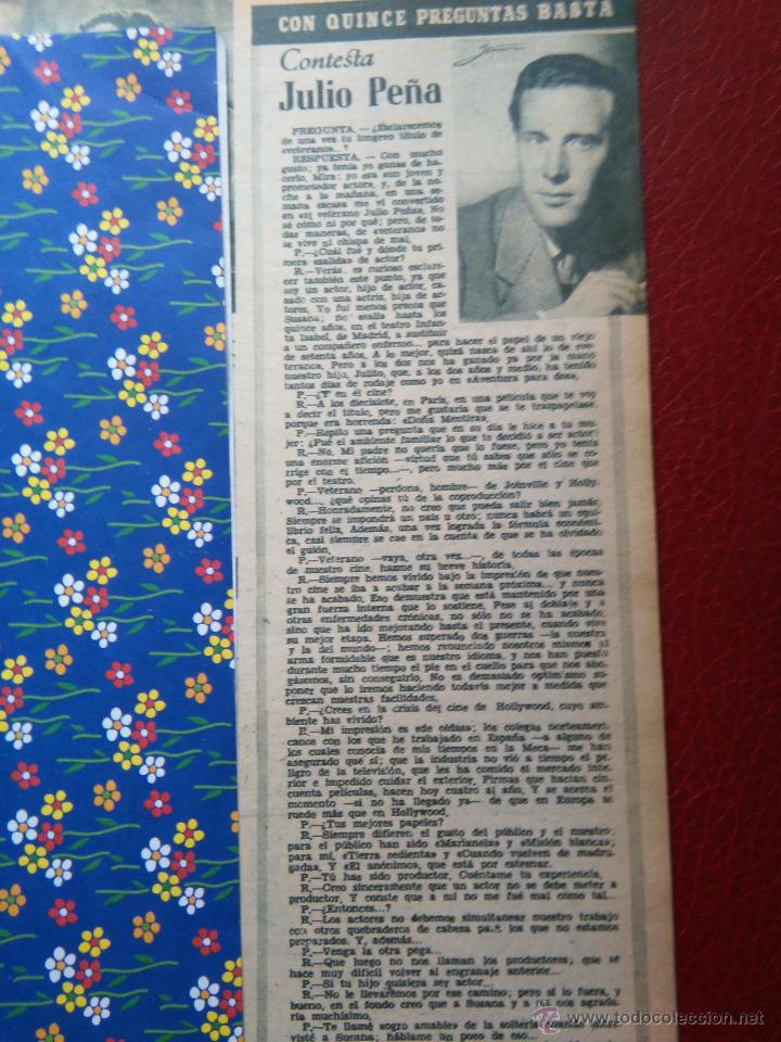 Collectionnisme de Revues et Journaux: RECORTE JULIO PE&Ntilde;A