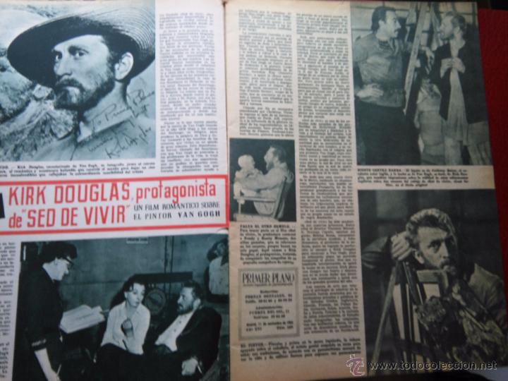 Coleccionismo de Revistas y Peri&oacute;dicos: RECORTE KIRK DOUGLAS ANTHONY QUIN VAN GOGH SED DE VIVIR