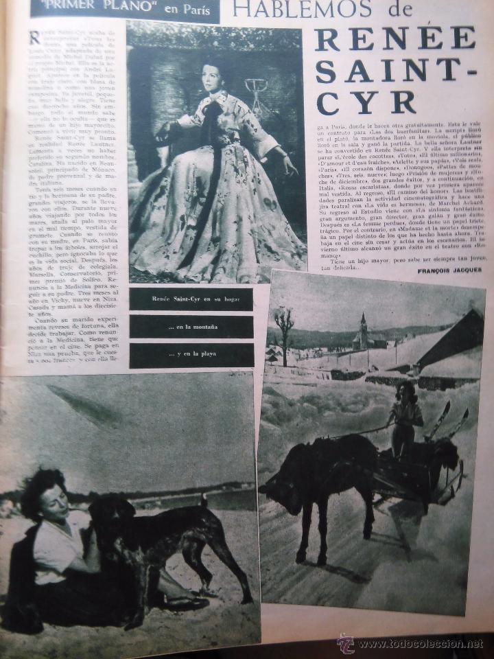 Collezionismo di Riviste e Giornali: RECORTE RENEE SAINT CYR