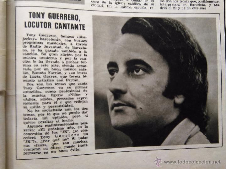 Collectionnisme de Revues et Journaux: RECORTE TONY GUERRERO