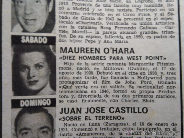 Collectionnisme de Revues et Journaux: recorte MAUREEN OHARA