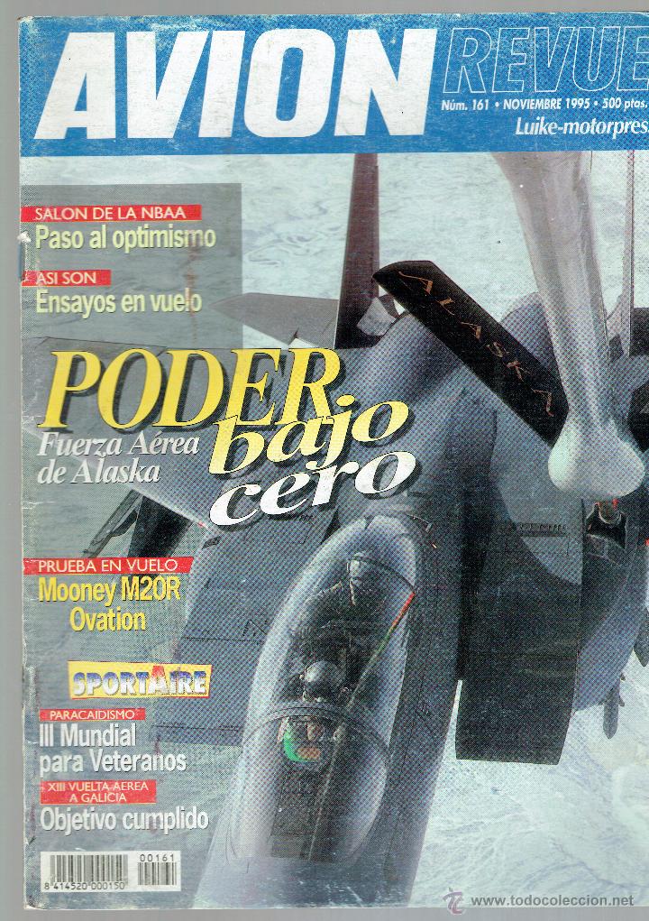 Coleccionismo de revistas y peri&oacute;dicos: AVION REVUE   REVISTA   A&Ntilde;O  1995   N&ordm;  161  FUERZA AEREA ALASKA  PARACAIDISMO