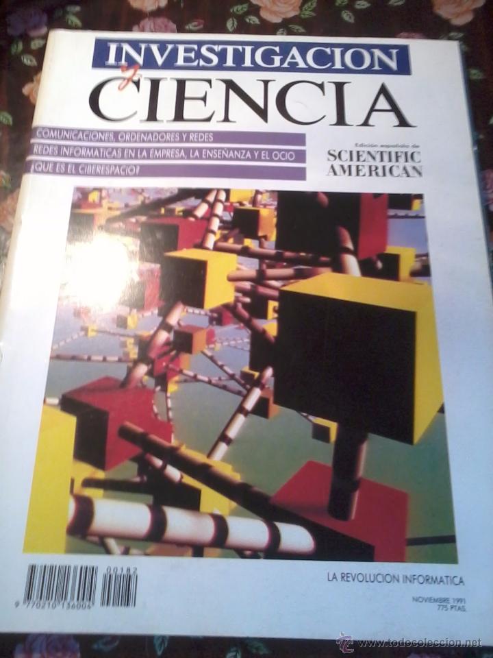 Colecionismo de Revistas e Jornais: REVISTA INVESTIGACION Y CIENCIA. SCIENTIFIC AMERICAN NOVIEMBRE. 1991. B3R