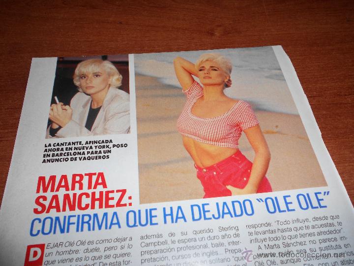 Collection Magazines and Newspapers: RECORTE DE PRENSA 1991: MARTA S&Aacute;NCHEZ