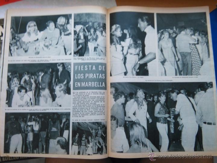 Coleccionismo de Revistas y Peri&oacute;dicos: RECORTE gina lollobrigida FIESTA DE LOS PIRATAS EN MARBELLA