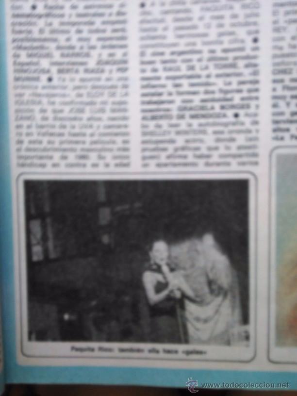 Coleccionismo de revistas y peri&oacute;dicos: RECORTE PAQUITA RICO