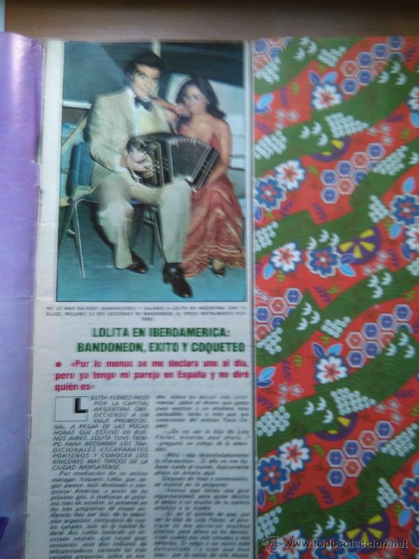 Coleccionismo de revistas y peri&oacute;dicos: recorte LOLITA  FLORES LOLA FLORES