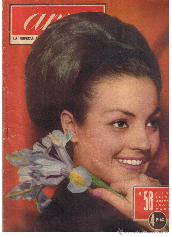 Coleccionismo de Revistas y Peri&oacute;dicos: AMA, LA REVISTA DE LAS AMAS DE CASA ESPA&Ntilde;OLAS. N&ordm; 58. CARMEN SEVILLA. JUNIO 1962. (P/B5)