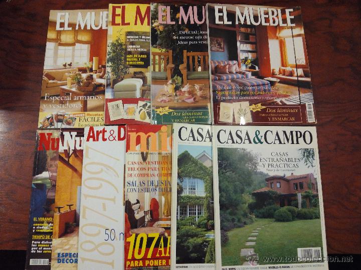 Coleccionismo de Revistas y Peri&oacute;dicos: Lote Revista El Mueble, Nuevo Estilo, Casa y Campo, Micasa y Art y Decoration