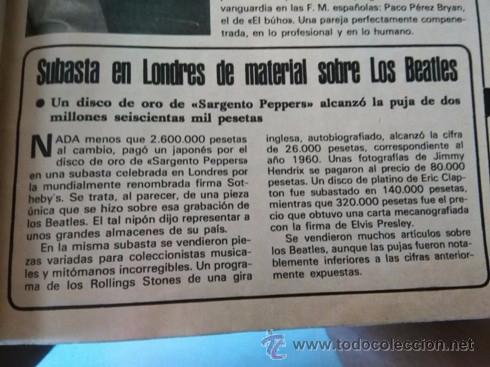Coleccionismo de Revistas y Peri&oacute;dicos: RECORTE the beatles los