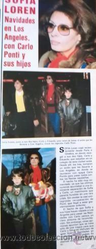 Coleccionismo de revistas y peri&oacute;dicos: recorte sofia sophia loren
