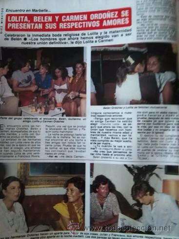 Coleccionismo de revistas y peri&oacute;dicos: recorte carmen carmina belen ordo&ntilde;ez lola lolita flores