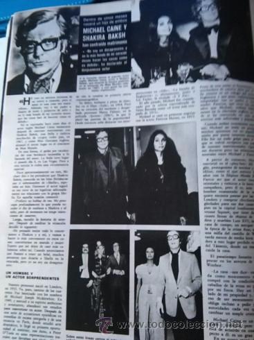 Coleccionismo de Revistas y Peri&oacute;dicos: RECORTE MiCHAEL CAINE shakira baksh
